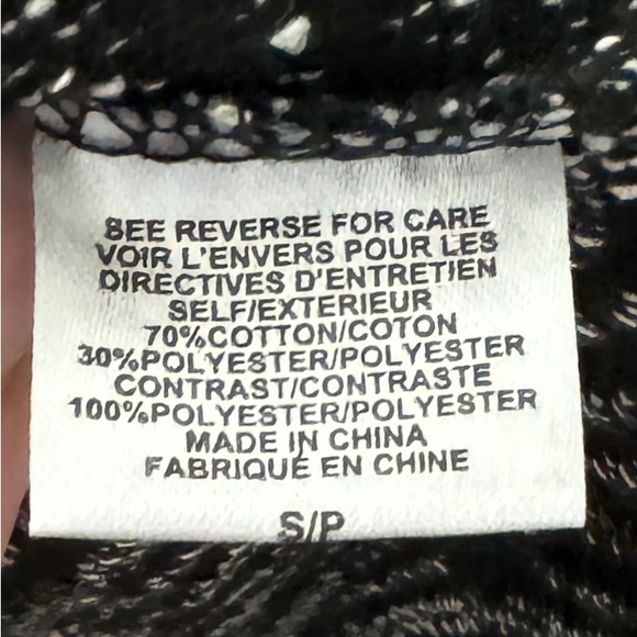 NWT - BOBEAU WOMEN'S BLACK AND GREY STRIPED CASCADING CARDIGAN - Picture 6 of 6